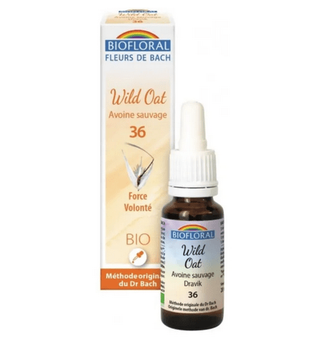 Fleur de Bach BIO Wild oat (Avoine sauvage) Flacon 20 ml BIOFLORAL - Maple Wellness Supplements