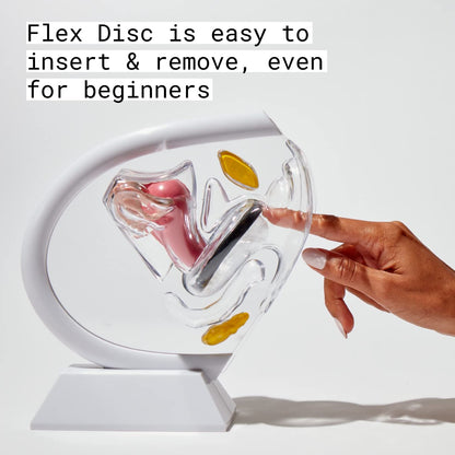 Flex Menstrual Discs | Disposable Period Discs | Reduce Cramps & Dryness | Beginner-Friendly Tampon Alternative | Capacity of 5 Super Tampons | Made in Canada | 12 Count - Maple Wellness Supplements