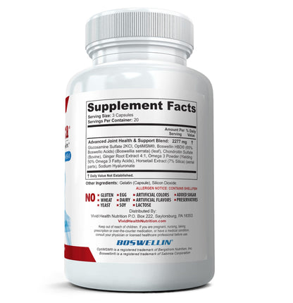 Flexacil Ultra (3 Bottles) Maximum Strength Joint Health & Support Supplement | Glucosami - Maple Wellness Supplements