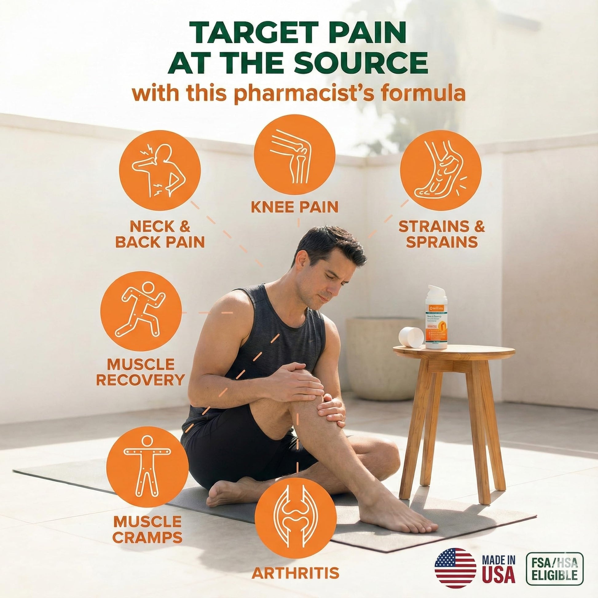FLEXIGEN, Frankincense Pain Relief Cream Lotion– 3.2 oz Spray Pump – Natural Rub for Arthritis, Menthol Therapy Joint & Muscle Pain – Cooling Formula, Pleasant Scent – Topical OTC - Maple Wellness Supplements