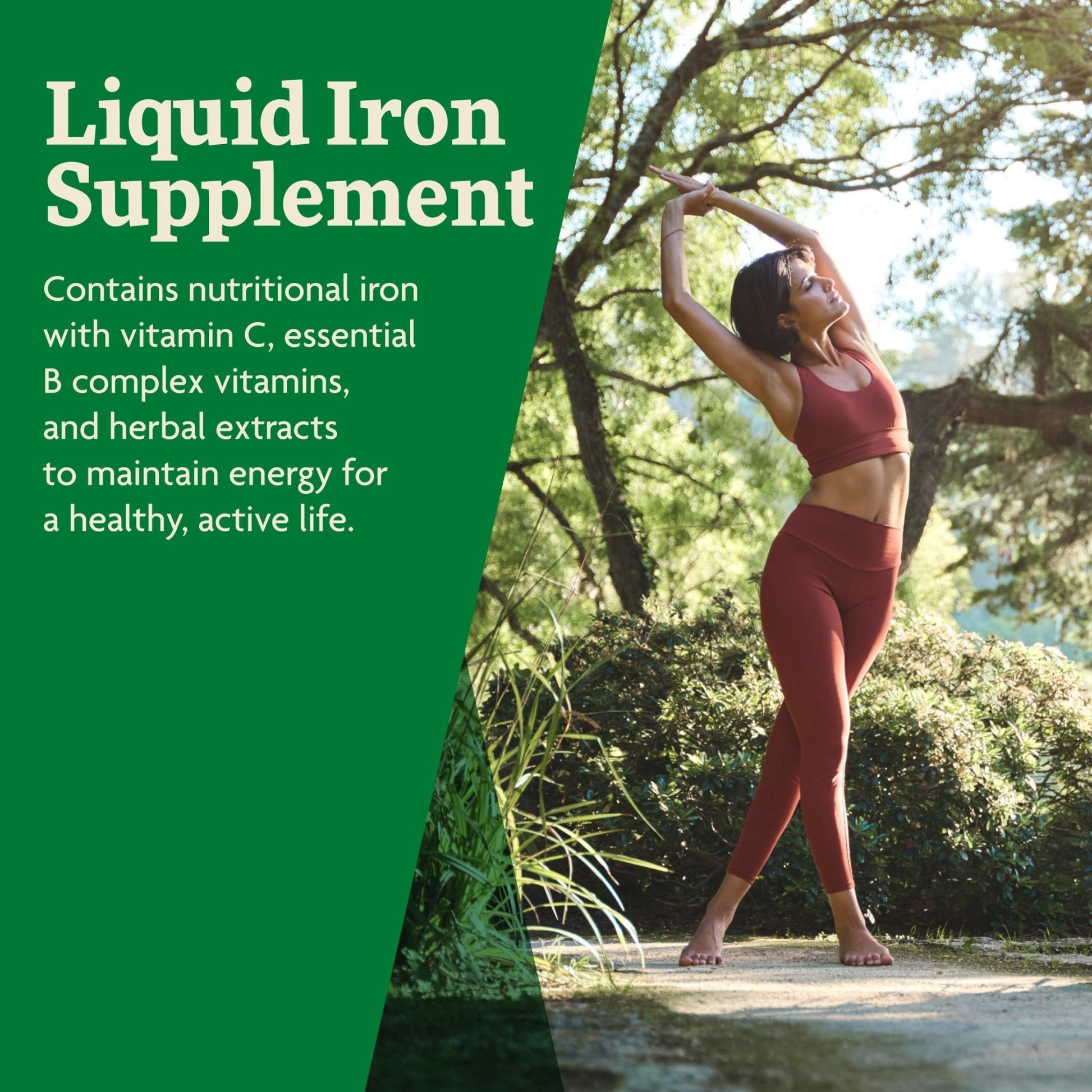 Floradix Iron & Herbs - Liquid Herbal Supplement for Energy Support - Iron Supplement with Vitamin C & Vitamin B Complex - for Men & Women - 8.5 fl oz - Maple Wellness Supplements