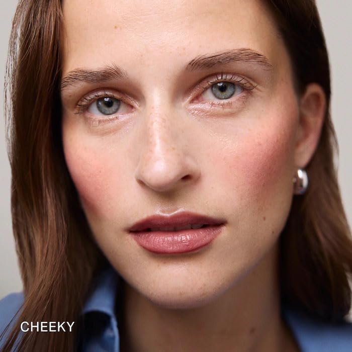 Flush Balm Cream Blush Stick - Fragrance Free, Blendable, Natural Radiant Finish, Buildable Color for Cheeks & Lips - Color: Cheeky - (Cool Pink) - Maple Wellness Supplements