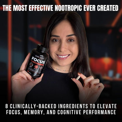 FOCUS + THINK Nootropic Brain Supplement Bundle - Energy, Memory & Focus Support - Caffeine + Caffeine-Free Cognitive Stack with Lion's Mane, Bacopa, Citicoline & L-Theanine - 2 Bottles (90 + 90 Capsu - Maple Wellness Supplements