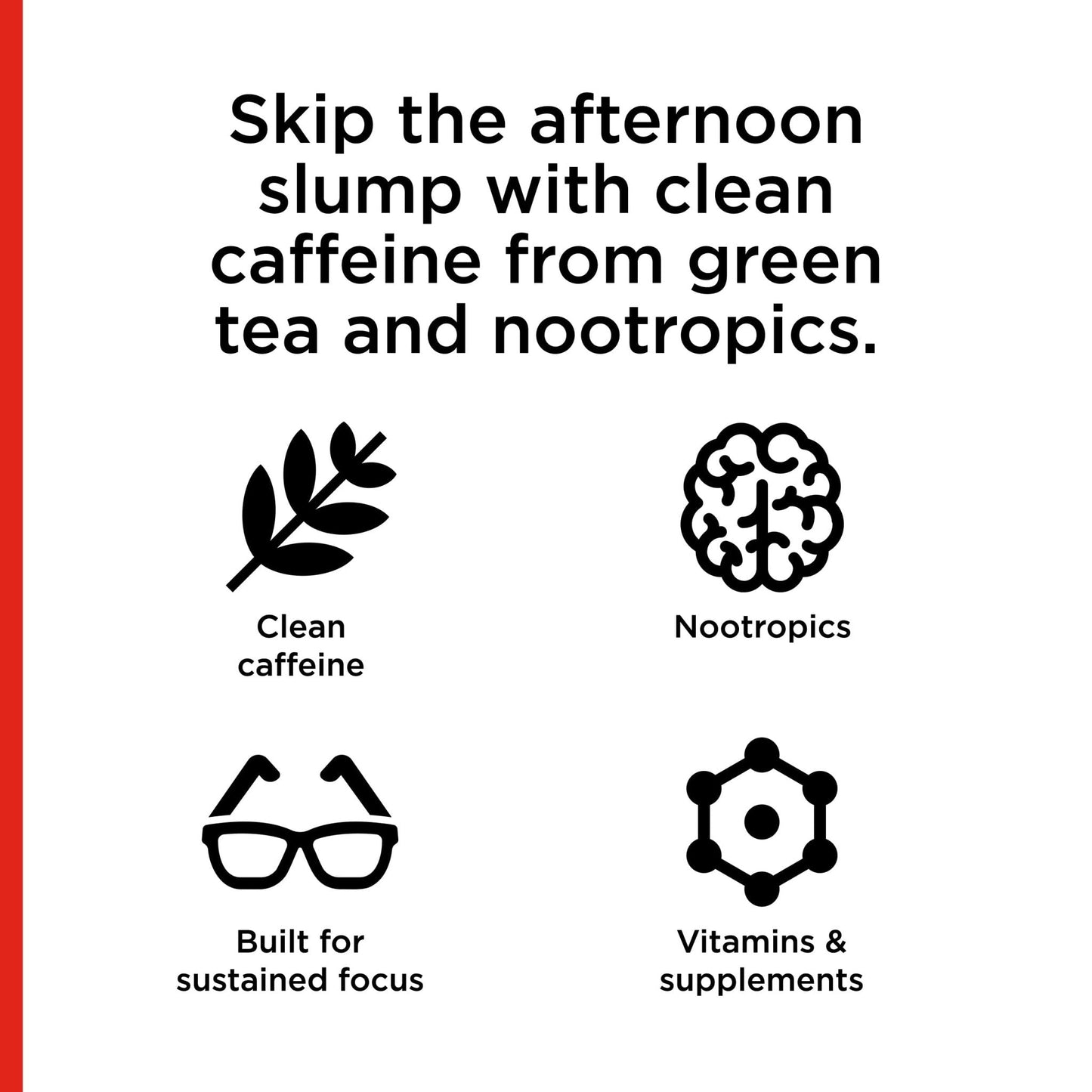 FOCUSAID ZERO SUGAR Nootropics Blend, Alpha-GPC, GABA, 100mg Natural Caffeine from Green Tea, Yerba Mate, Vitamin B-Complex, Keto-Friendly, No Artificial Sweeteners, 12 Fl Oz (Pack of 12) - Maple Wellness Supplements