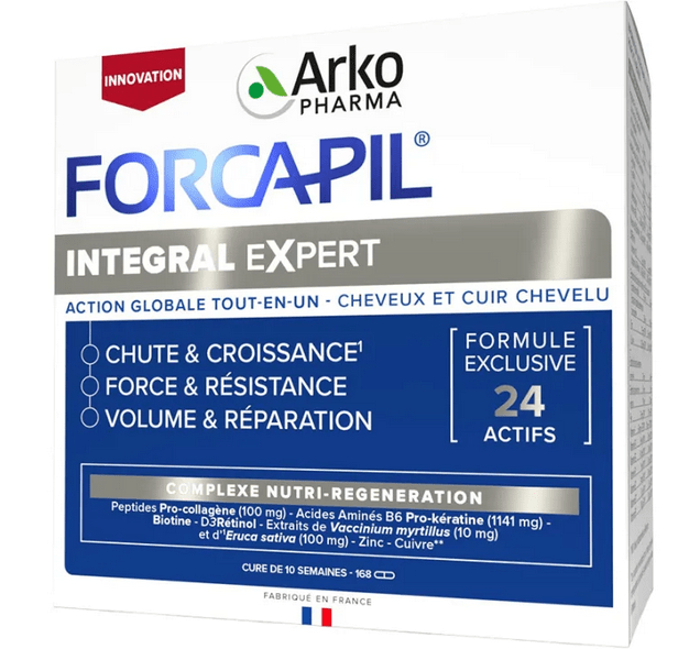 Forcapil Integral Expert Hair Loss, Growth, Strength and Repair 168 capsules - Maple Wellness Supplements