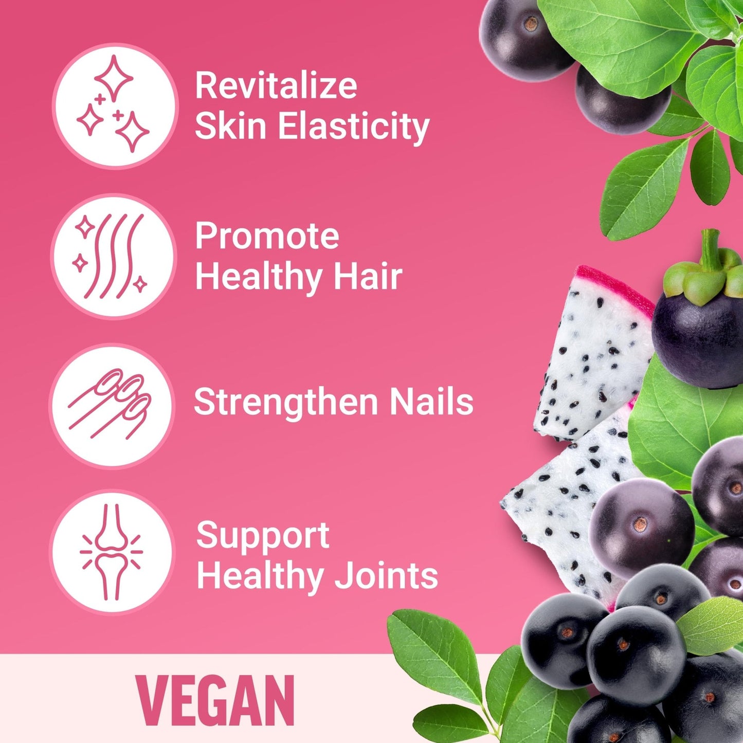 Force Factor Collagen Boosting Superfoods, Vegan Collagen Booster for Women, with Biotin, Hyaluronic Acid, and Vitamin C, for Hair, Skin, Nails, & Joint Support - Maple Wellness Supplements
