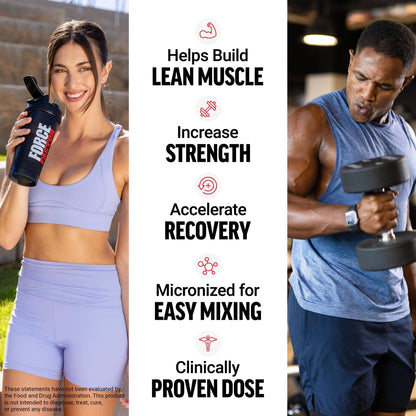 Force Factor Creatine Monohydrate Gummies, NSF Certified, 5g Dose for Men & Women to Support Muscle, Strength, Recovery, Cognitive Health & Memory, Packaging May Vary, Blue Raspberry, 150 Gummies - Maple Wellness Supplements