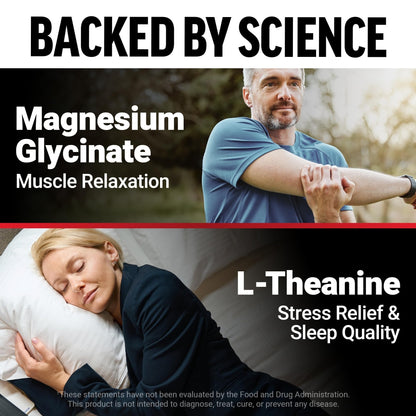 Force Factor Magnesium + L-Theanine, Magnesium Bisglycinate Supplement to Support Bones, Muscles, Nerves, Relaxation, and Mood, Vegan - Maple Wellness Supplements