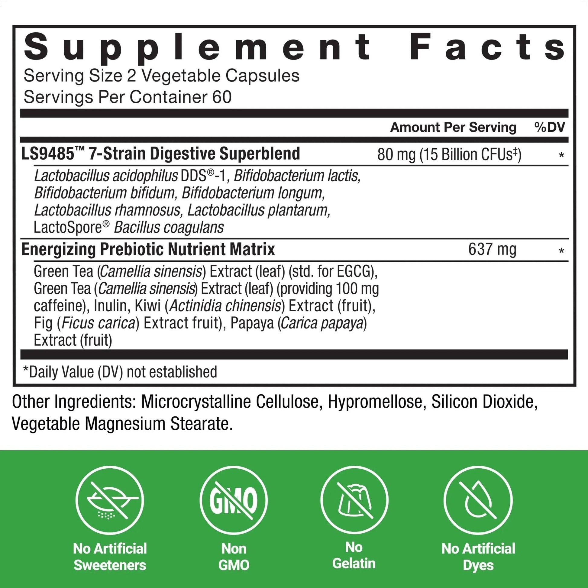 Force Factor ProbioSlim Extra Strength Probiotics for Women and Men with 30 Billion CFUs of Probiotics for Digestive Health, Bloating Relief, and Gut Health, with Prebiotic Fiber, 120 Capsules - Maple Wellness Supplements