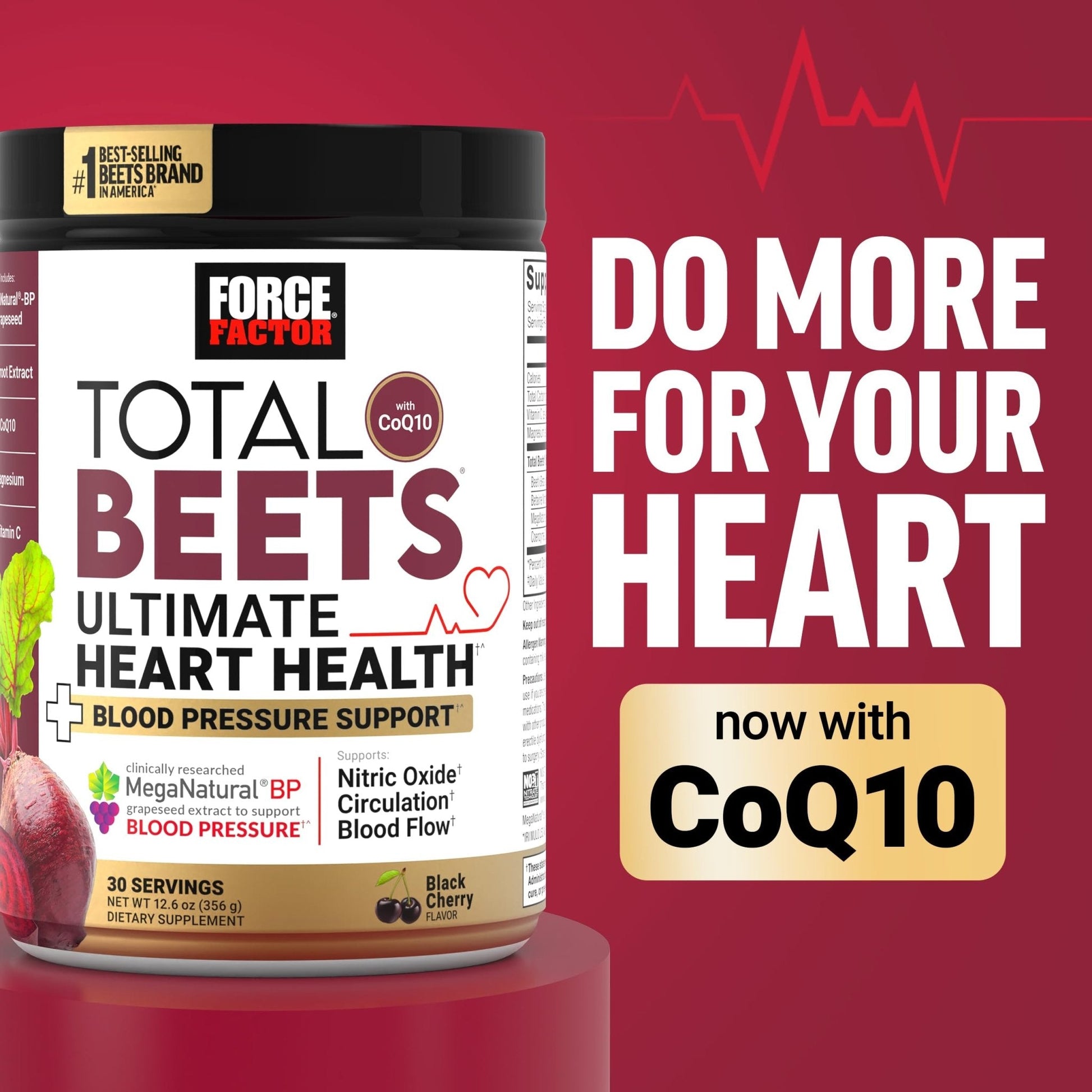 Force Factor Total Beets Superfood Beet Root Powder 2-Pack, Nitrates to Support Circulation, Blood Flow, Nitric Oxide, Energy, Endurance, Stamina - Maple Wellness Supplements