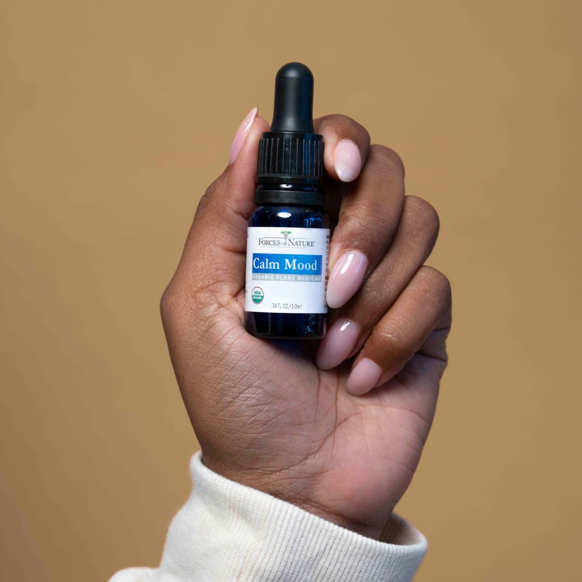 Forces of Nature Calm Mood, Organic Homeopathic Medicine, 0.34 Fl Oz, Calm Formula, Multi-Action Support from Mood Swings, Irritability, Stress & Worry - Maple Wellness Supplements