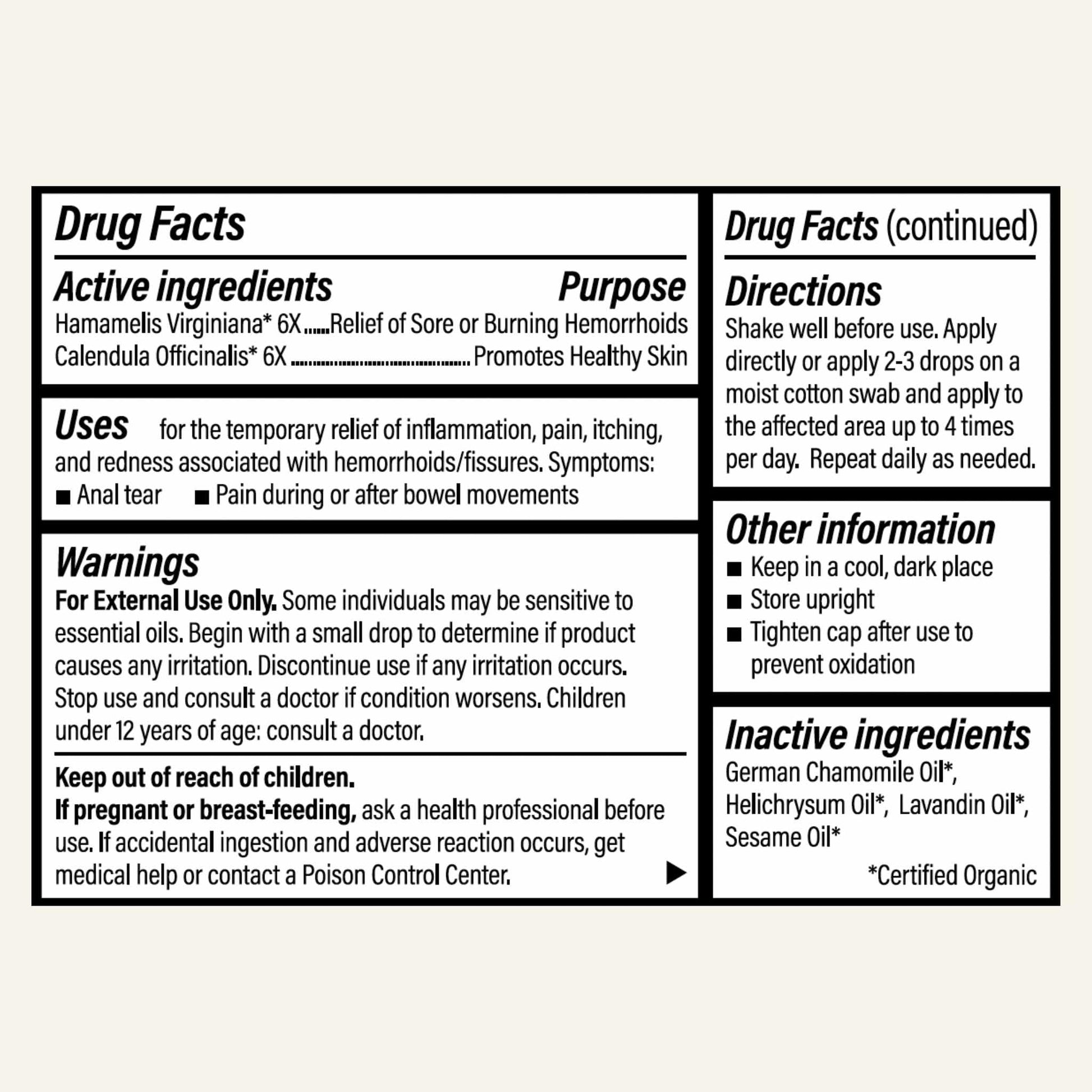 Forces of Nature Fissure Control, Organic Homeopathic Treatment with Witch Hazel for Anal Fissures, Hemorrhoid Related Irritation & Discomfort, Fast, Natural Topical Relief, 1 Fl Oz - Maple Wellness Supplements