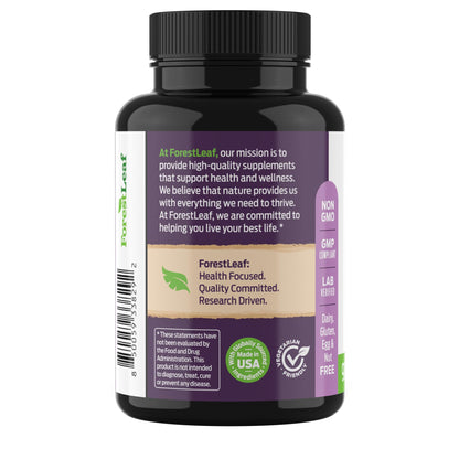 ForestLeaf DIM Supplement - 300mg DIM Estrogen Supplement for Women/Men - Diindolylmethane with BioPerine Black Pepper - Support for Detox, Metabolism, Hormone Balance & Menopause - 90 Caps - Maple Wellness Supplements