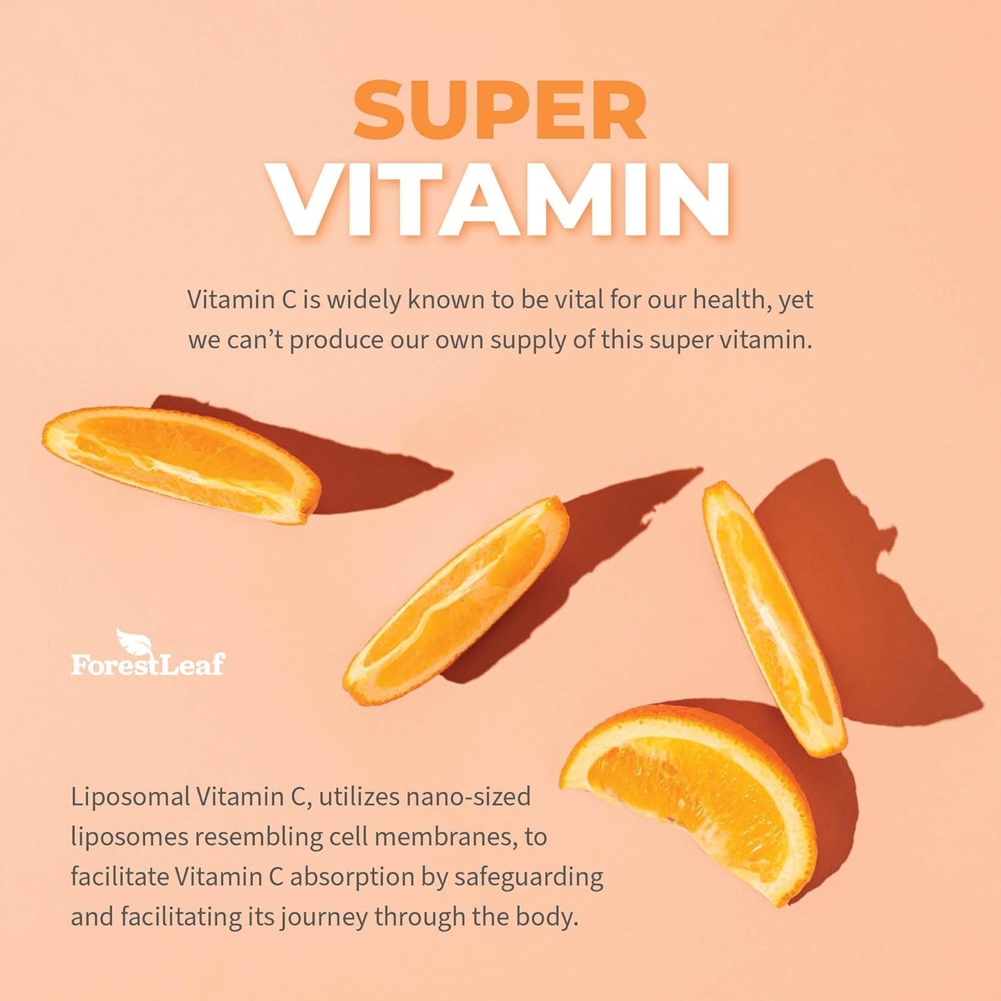ForestLeaf Liposomal Vitamin C 1400mg Capsules | High Dose Vitamin C Liposomal Supplement w Coconut Oil Fatty Acids | Fast Absorption | Immune Support, - Maple Wellness Supplements