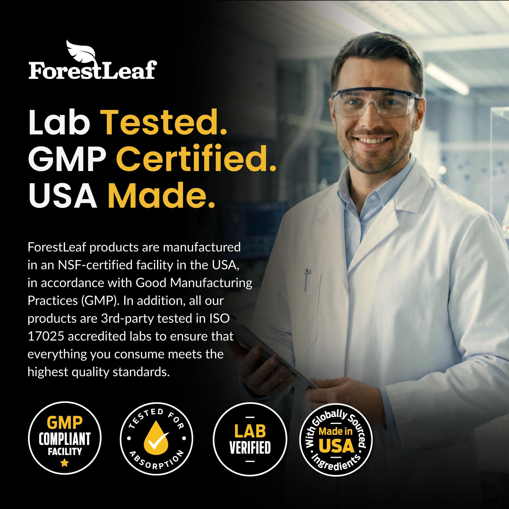 ForestLeaf Micronized Creatine Monohydrate Powder - Maximize Muscle Growth & Strength - Unflavored Creatine for Women and Men - Maple Wellness Supplements