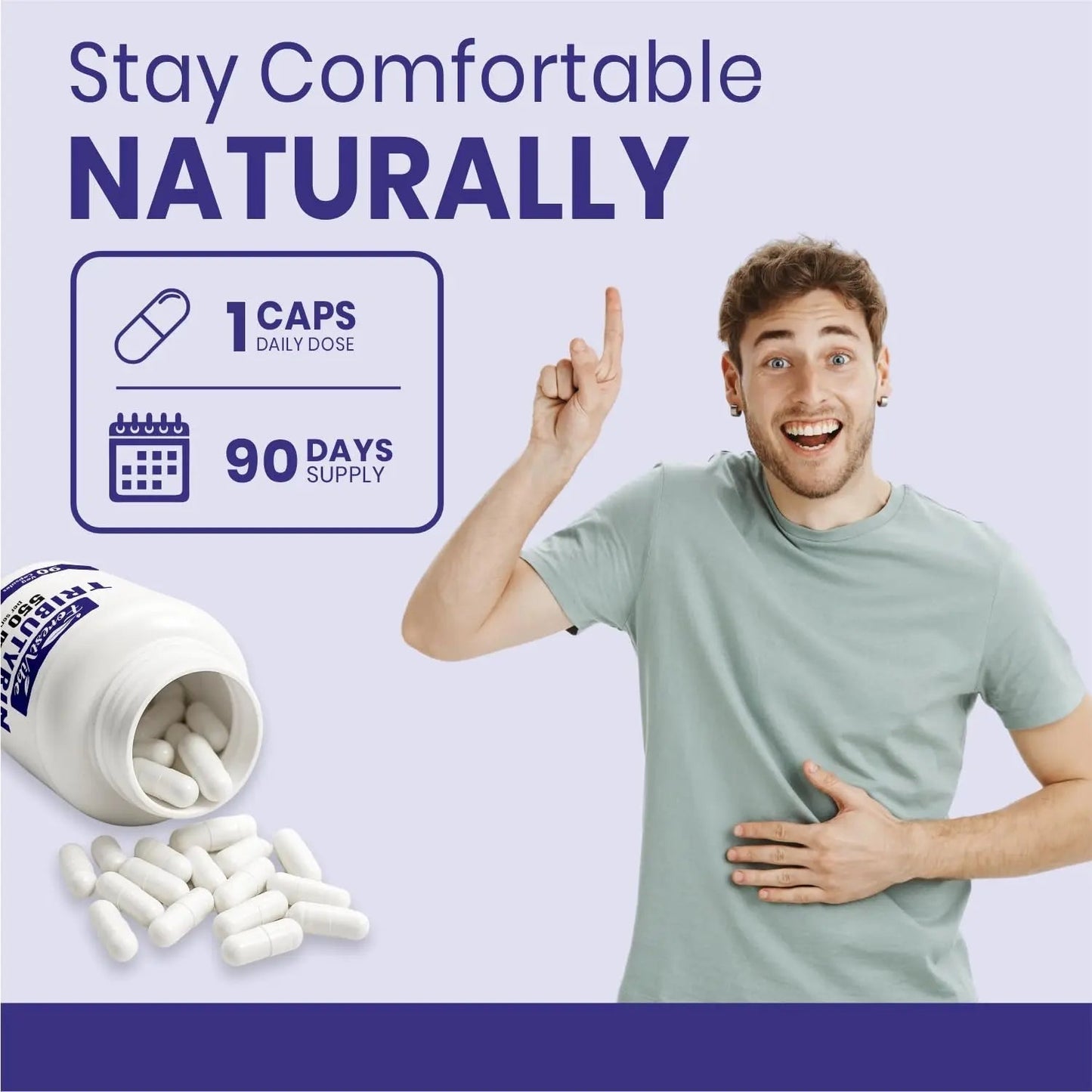 ForestVibe Tributyrin Supplement 550mg, Advanced Butyrate Form for Gut Health, 60% Standardized, More Effective Delivery Than Sodium Butyrate, 90 Capsules, Non-GMO & Gluten Free Postbiotic Supplement - Maple Wellness Supplements