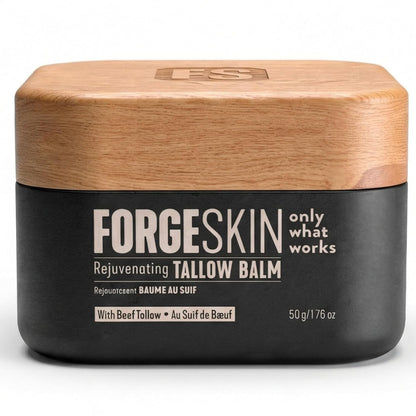 Forge Skin® Wrinkle Defense Beef Tallow Balm for Men [TALLOW-BASED] Moisturizer for Face Hydration - Hydrating Anti Aging Skin Cream - Maple Wellness Supplements