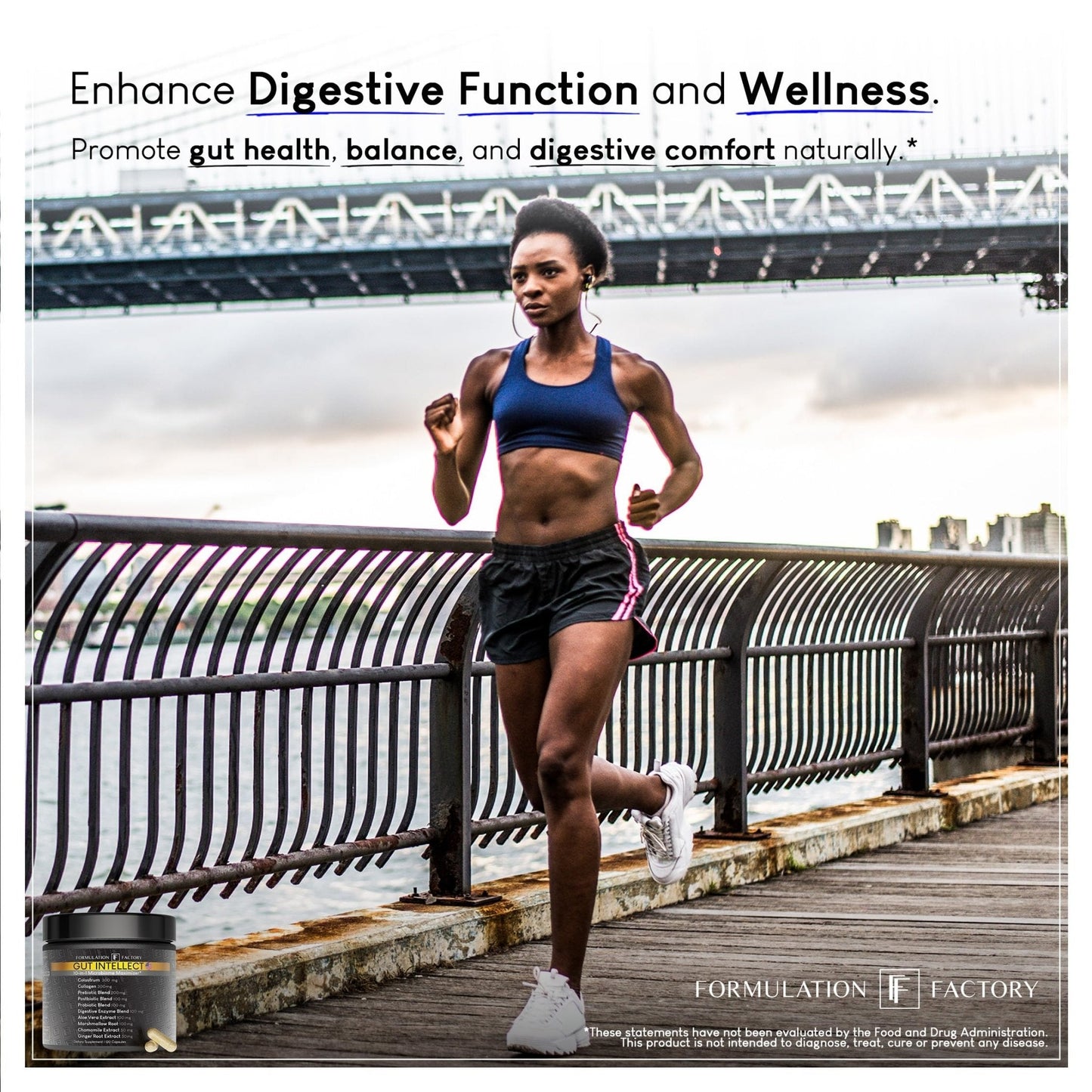 Formulation Factory Probiotics for Women & Men - Gut Intellect 10-in-1 Digestive Enzymes with Prebiotics and Postbiotics - Total Gut Health Supplement - Maple Wellness Supplements