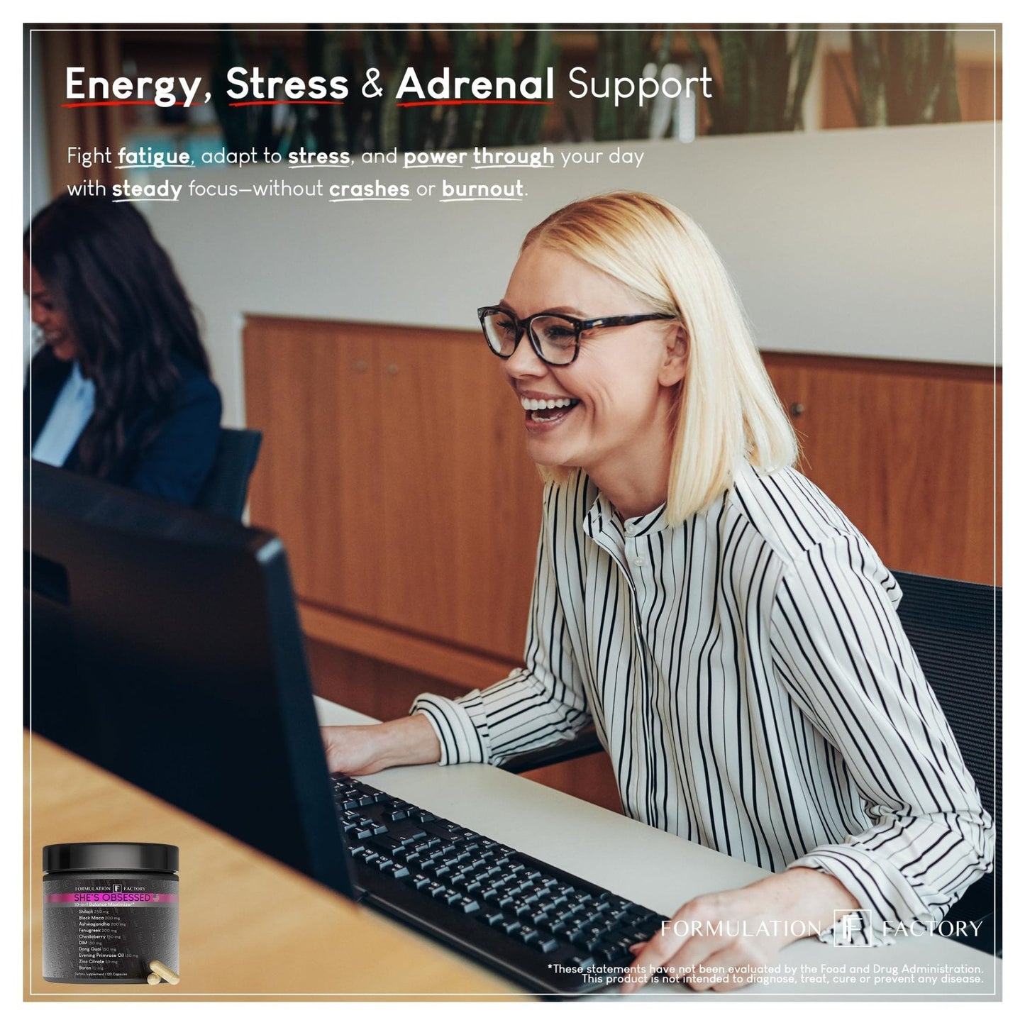 Formulation Factory She's Obsessed: 10-in-1 Hormone Balance Maximizer with Shilajit, Maca, Ashwagandha, DIM, Dong Quai, Zinc & More for Vitality & Balance – 120 Capsules 2 Months - Maple Wellness Supplements