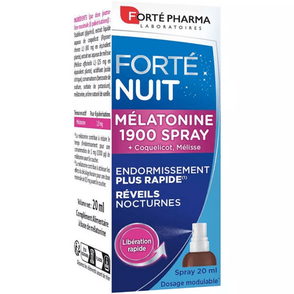 Forte Nuit Melatonine 1900 Spray - Maple Wellness Supplements