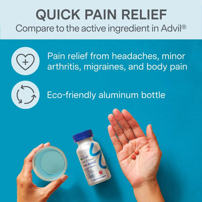 Foster & Thrive Ibuprofen 200mg Tablets for Joint, Knee, Arthritis, and Back Pain Relief, Fever Reducer, Alleviates Body Aches and Headaches, NSAID, 120 Coated Tablets - Maple Wellness Supplements