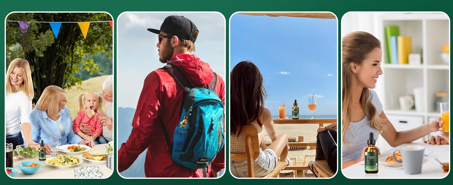 FOTN Lymphatic Drainage Drops - Organic Herbal Supplements - Echinacea | Elderberry | Astragalus | Burdock | Calendula | - Immune Support, Lymphatic Detoxd&Cleanse, 2 fl oz - Maple Wellness Supplements