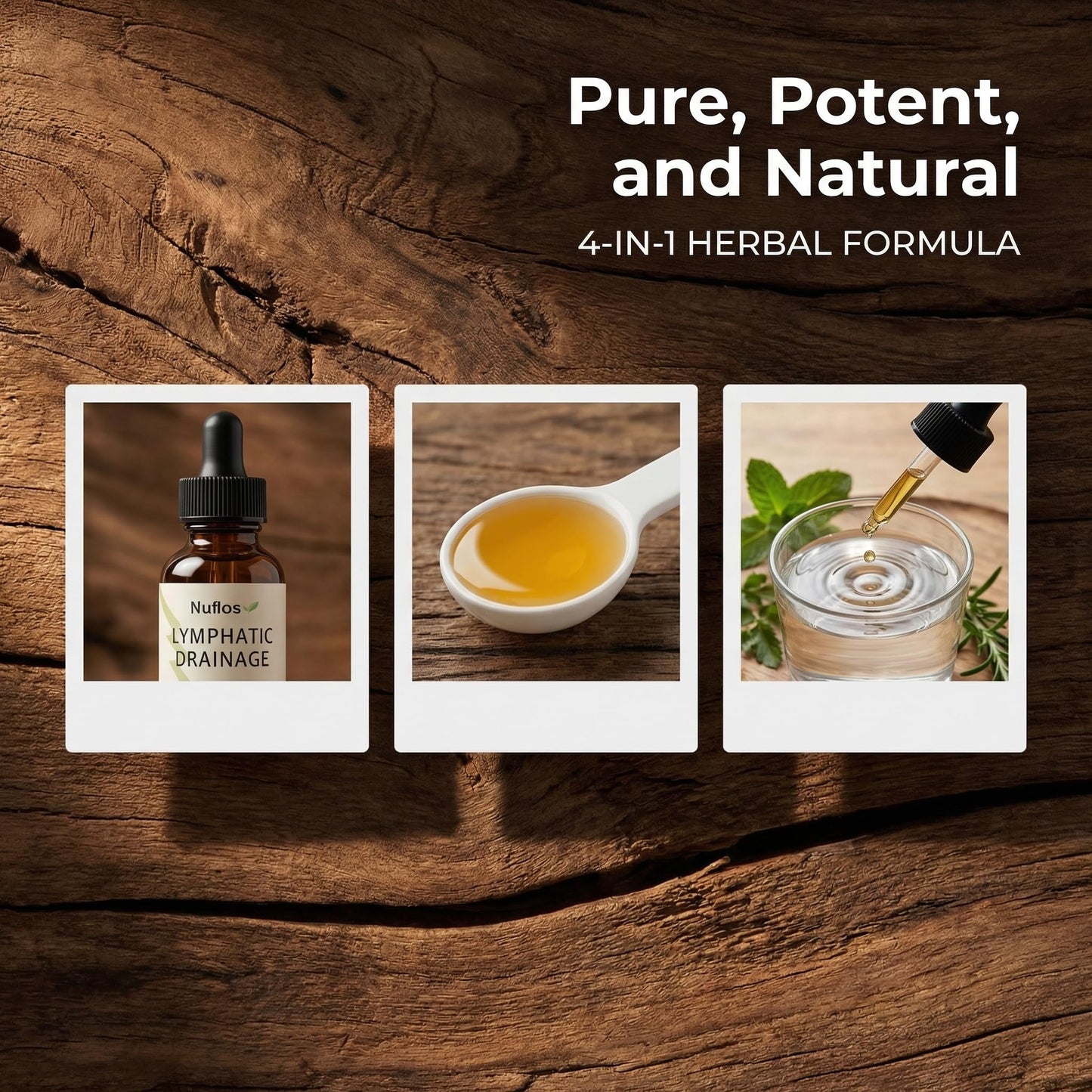 FQMUEV Nuflos Lymphatic Drainage Drops, Lymphatic Drainage Supplements, Premium 4-in-1 Herbal Blend, Daily Wellness & Overall Relief, 2 Fl. Oz (A) - Maple Wellness Supplements