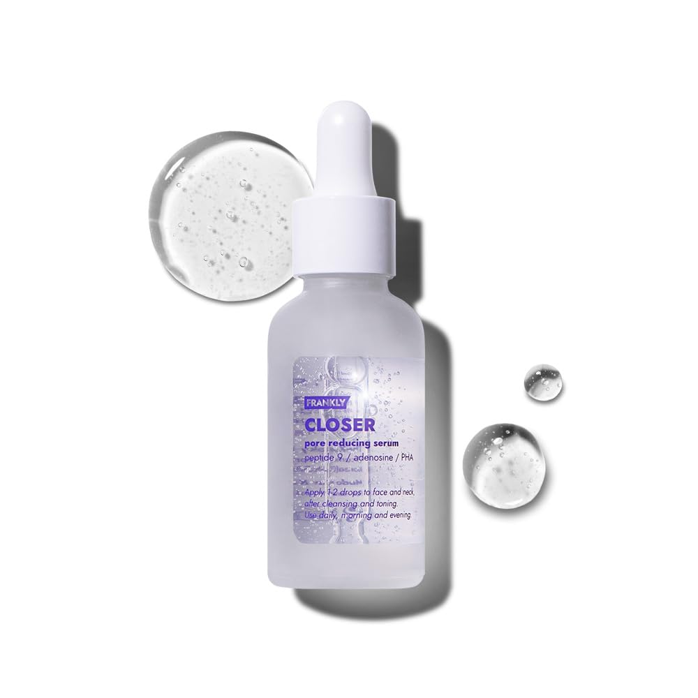FRANKLY Closer Serum | Pore Minimizer Serum | 9 Peptides, Vegan Collagen, Adenosine, PHA | Korean Pore Minimizer for Glass Skin - Maple Wellness Supplements