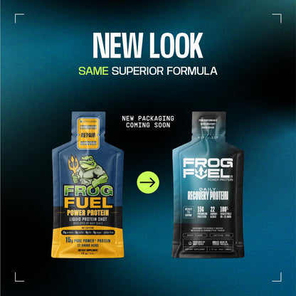 Frog Fuel Power Regular Complete Liquid Protein Shot, 15g, Nano Hydrolyzed & Grass Fed Collagen, Post Workout, Gluten Free, Fat & Sugar Free - Maple Wellness Supplements