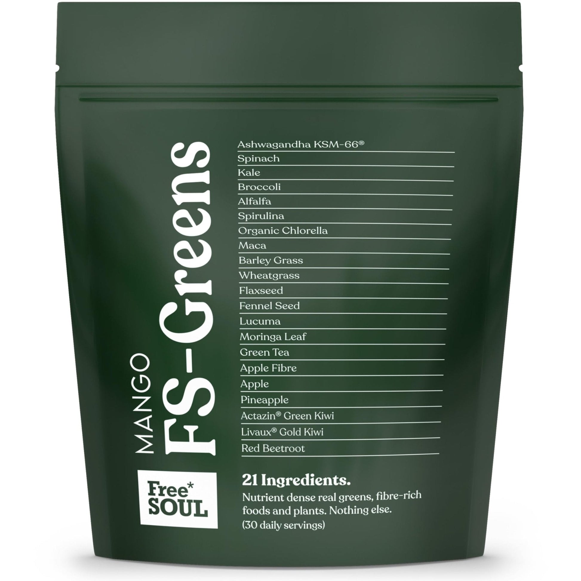FS-Greens | 21 Advanced Greens, Superfoods, and Adaptogens Including KSM-66 - Maple Wellness Supplements