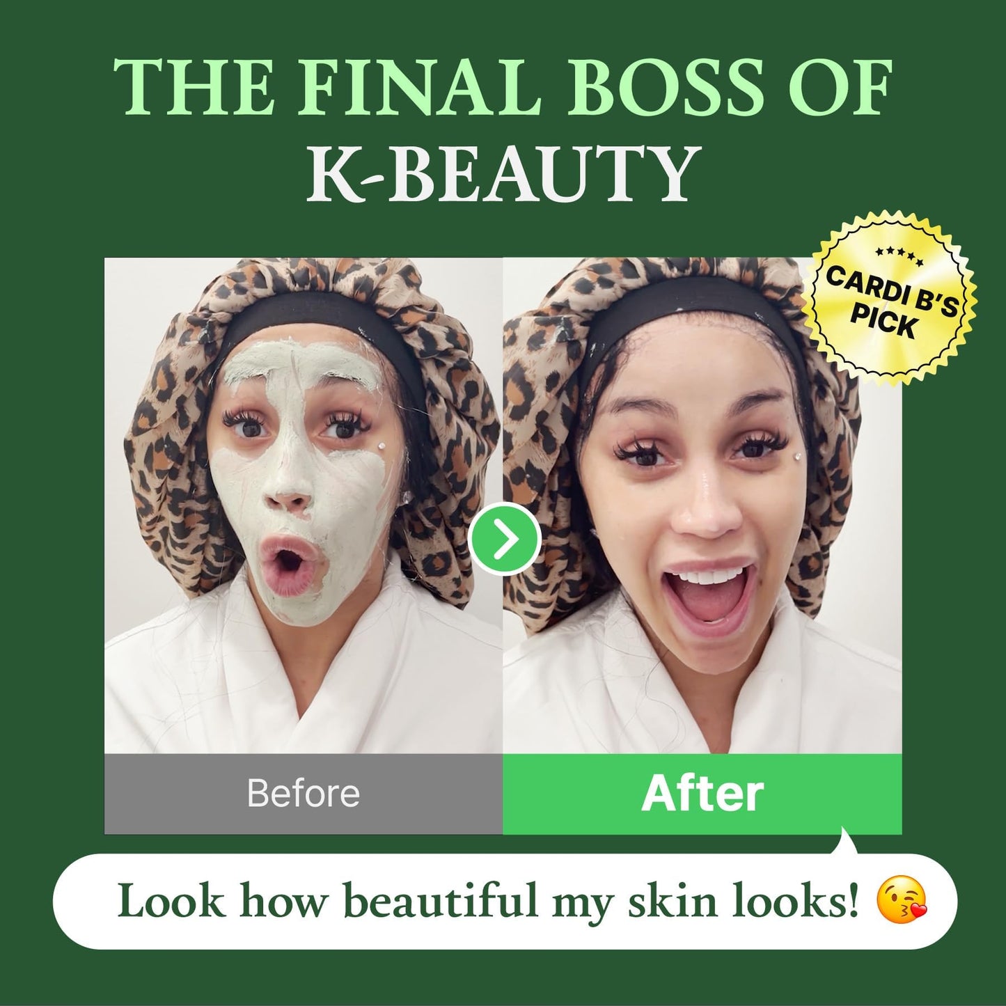 FULLY Green Tomato Facial Cleanser, Cardi B’s Clay Mask Cleanser for Deep Pore Cleanse - Maple Wellness Supplements