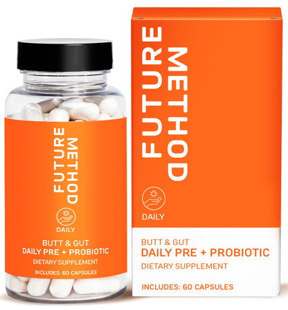 FUTURE METHOD Synbiotic Prebiotics for Men & Women - Probiotics & Prebiotic Supplement for Digestion, Immunity & Regularity (60ct) - Maple Wellness Supplements