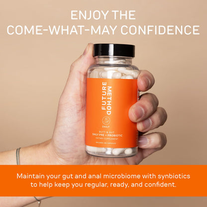 FUTURE METHOD Synbiotic Prebiotics for Men & Women - Probiotics & Prebiotic Supplement for Digestion, Immunity & Regularity (60ct) - Maple Wellness Supplements