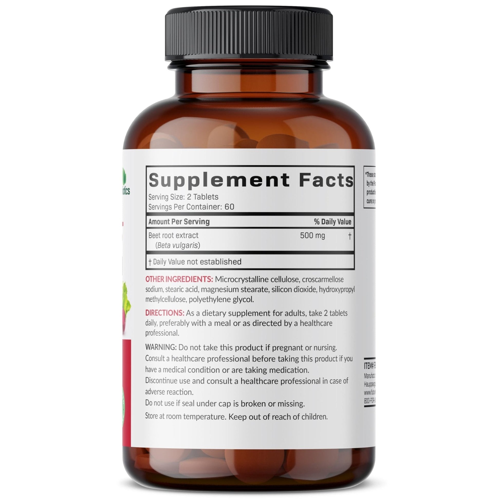 Futurebiotics Beet Root Extra Strength, Non-GMO, 120 Vegetarian Tablets - Maple Wellness Supplements