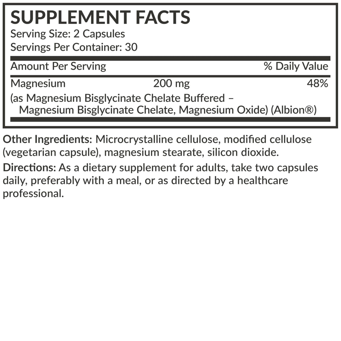 Futurebiotics Magnesium Glycinate 200 MG per Serving Chelated for High Absorption, Gentle On Stomach, Non-GMO, 60 Vegetarian Capsules - Maple Wellness Supplements