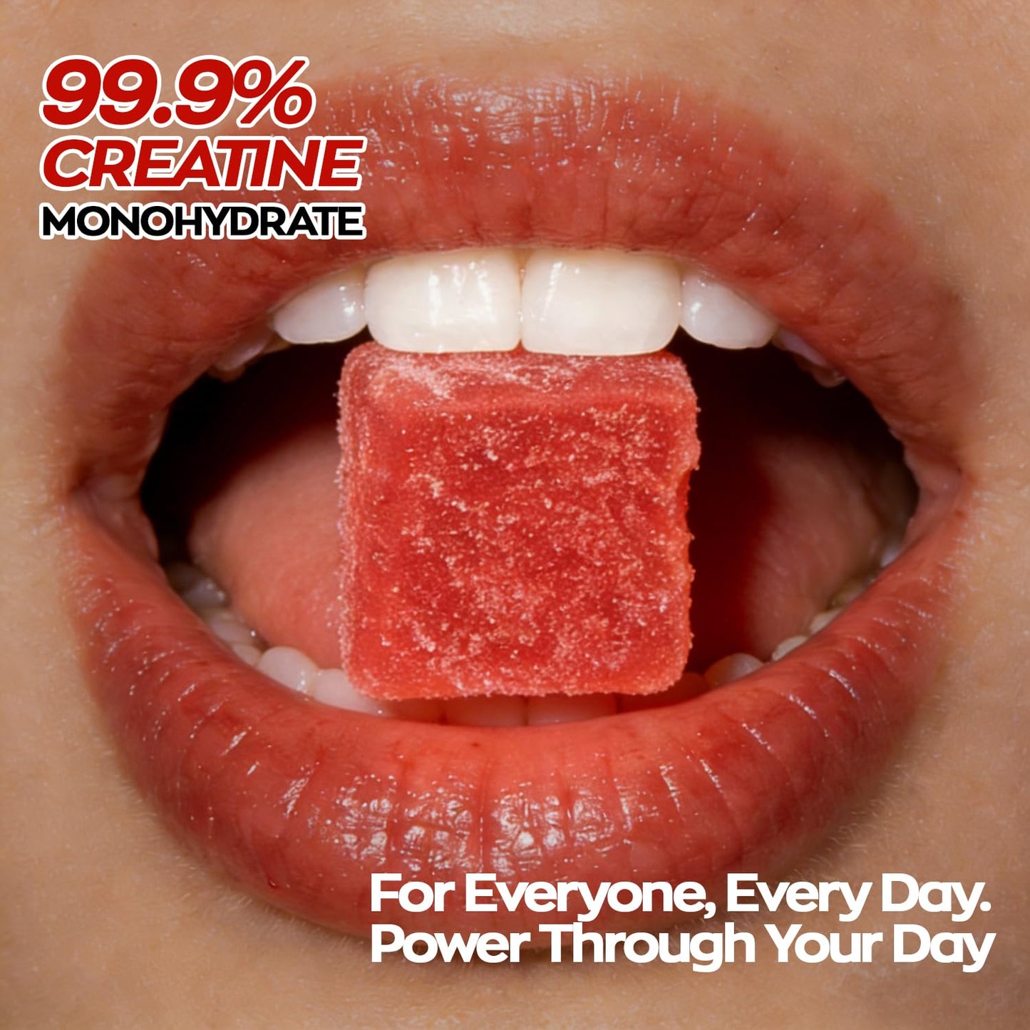 GABE SUNNYBEARS Creatine Gummies, NSF Certified, 5g Creatine Monohydrate per Serving with Taurine & B12, Raspberry Flavor, 160 Count, for Men & Women - Maple Wellness Supplements