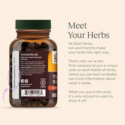 Gaia Herbs Organic Lion’s Mane Mushroom - Brain and Nerve Support Supplement - Maple Wellness Supplements