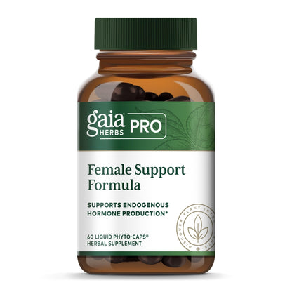 GAIA HERBS PRO Female Support Formula - Supports Healthy PMS & Menopause Fluctuations with Alfalfa Leaf, Black Cohosh Root Extract, Dandelion Root & More* - Vegan - 60 Liquid Phyto-Caps (60 Servings) - Maple Wellness Supplements