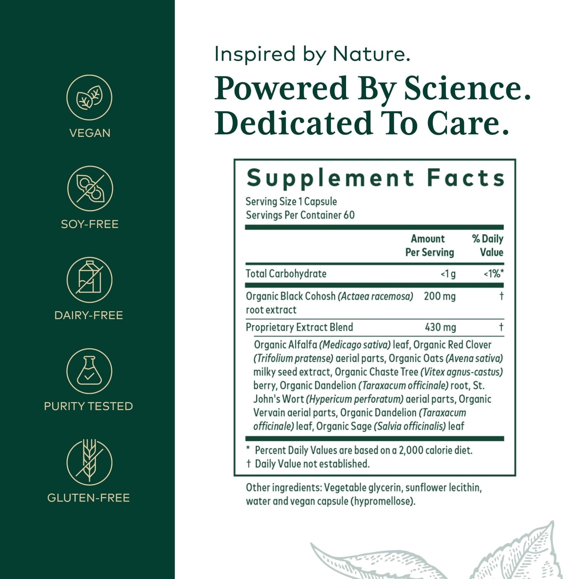 GAIA HERBS PRO Female Support Formula - Supports Healthy PMS & Menopause Fluctuations with Alfalfa Leaf, Black Cohosh Root Extract, Dandelion Root & More* - Vegan - 60 Liquid Phyto-Caps (60 Servings) - Maple Wellness Supplements