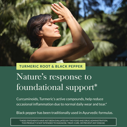 Gaia Herbs Turmeric Supreme Extra Strength - Supports Occasional Discomfort from Normal Wear & Tear* - with Turmeric Curcumin & Black Pepper - Maple Wellness Supplements