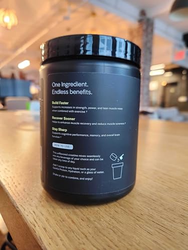 Gainful Creatine Powder, Post Workout Amino Acid Supplement, Muscle, Energy & Focus Support, 5g Creatine Monohydrate, Unflavored, 60 Servings - Maple Wellness Supplements
