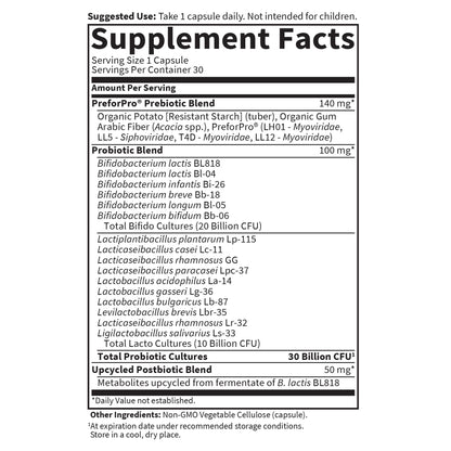 Garden of Life Dr Formulated Once Daily 3-in-1 Complete Probiotics, Prebiotics & Postbiotics - PRE + PRO + POSTBIOTIC Supplement for Adults’ Digestive - Maple Wellness Supplements