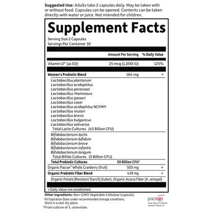 Garden of Life Dr. Formulated Probiotics Urinary Tract+ - 50 Billion CFU - Supports Digestive, Immune & Urinary Tract Health - Maple Wellness Supplements