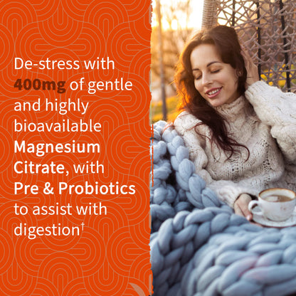 Garden of Life Magnesium Citrate Supplement Gummies with Prebiotics & Probiotics for Stress, Sleep & Recovery - Vegan, Gluten Free, Kosher, Non-GMO - Maple Wellness Supplements