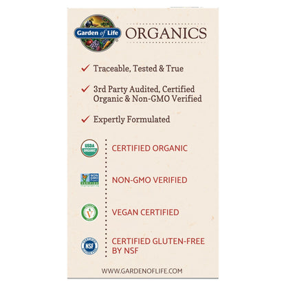 Garden of Life Organic Ashwagandha Supplement with Probiotics & Ginger - Stress, Mood & Energy Support, Vegan, Gluten Free - Maple Wellness Supplements