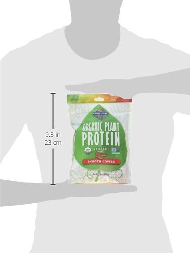 Garden of Life Organic Plant Protein Smooth Coffee Powder, 10 Servings - Vegan - Maple Wellness Supplements
