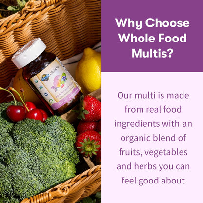 Garden of Life Organics Multivitamin for Women - Women's Once Daily Multi - Whole Food Multi with Iron, Biotin, Vegan Organic Womens Multivitamin - Maple Wellness Supplements
