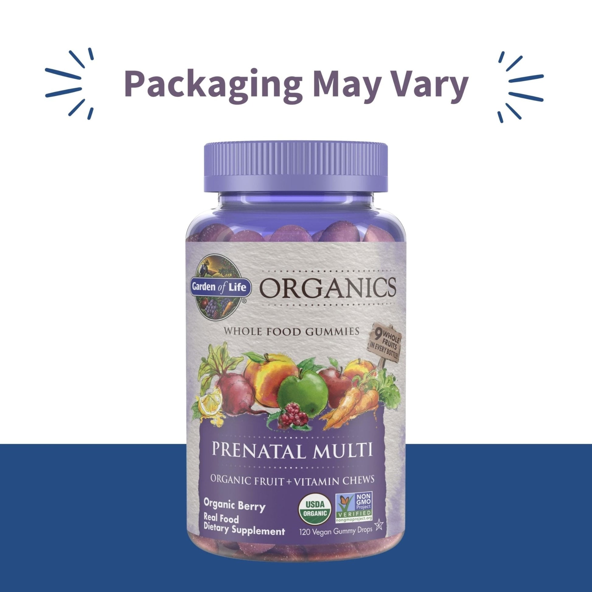 Garden of Life Organics Prenatal Gummies – Prenatal Vitamins for Women with Energy Metabolism Support & Healthy Fetal Development Support - Maple Wellness Supplements