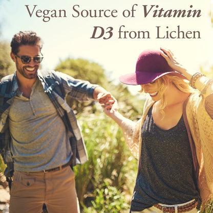 Garden of Life Organics Vegan Vitamin D3 Chewable - Raspberry Lemon, 2,000 IU (50mcg) Whole Food Vitamin D3 from Lichen - Maple Wellness Supplements