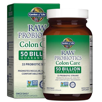 Garden of Life Probiotics for Women and Men - Raw Probiotics Colon Care 50 Billion - Maple Wellness Supplements